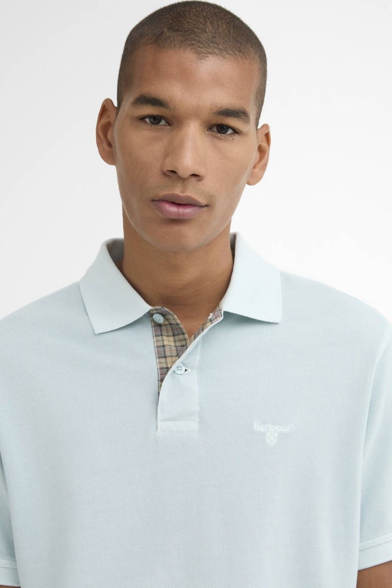 Barbour Washed Tartan Tailored Pique Polo