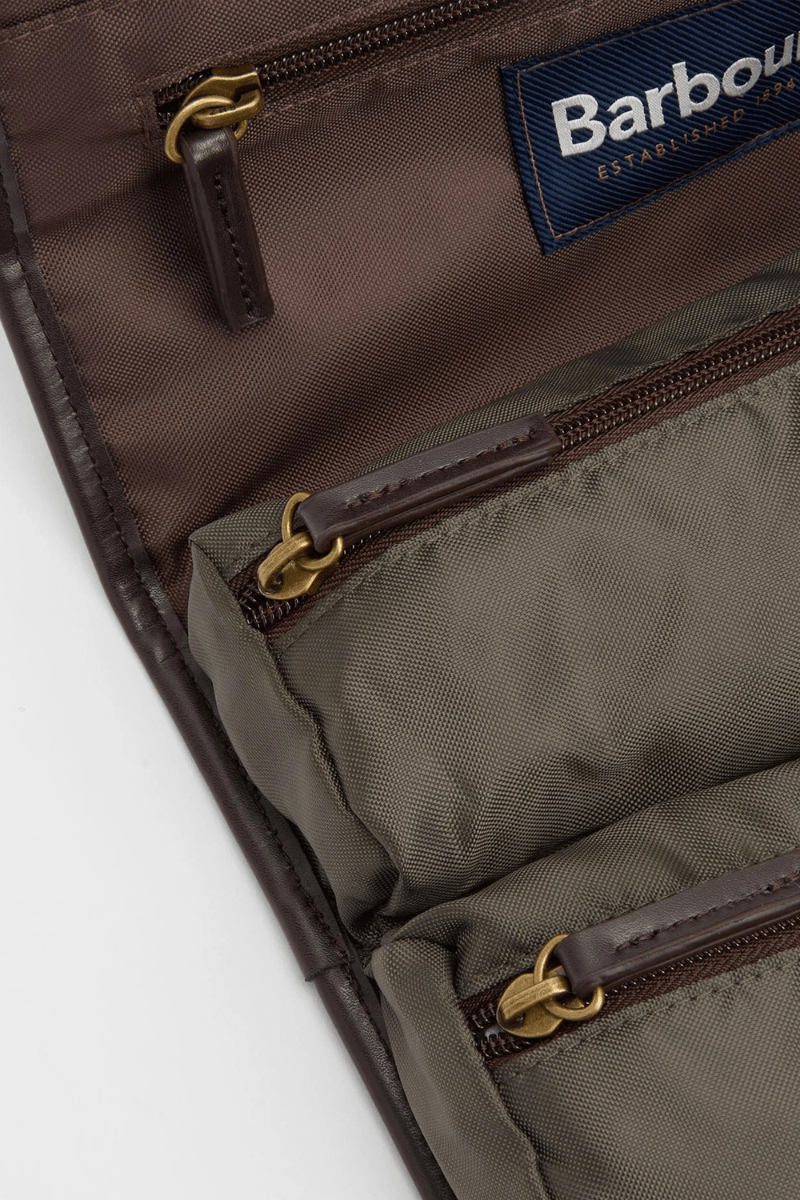Handbags, Wallets & Cases - Barbour - Waxed Hanging Washbag - Archery Close