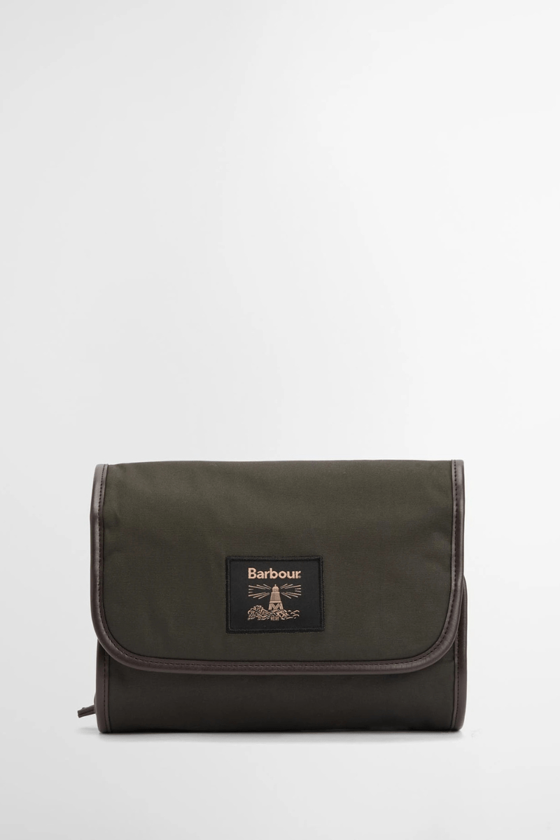 Handbags, Wallets & Cases - Barbour - Waxed Hanging Washbag - Archery Close