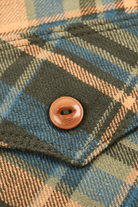 Shirts & Tops - Freenote Cloth - Wells Evergreen Plaid Shirt - Archery Close