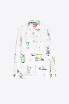 Shirts & Tops - Vilagallo - White Shirt with Golf Print - Archery Close