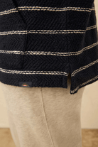 Sweatshirts - Faherty Brand - Whitewater Hoodie in Navy Point Stripe - Archery Close