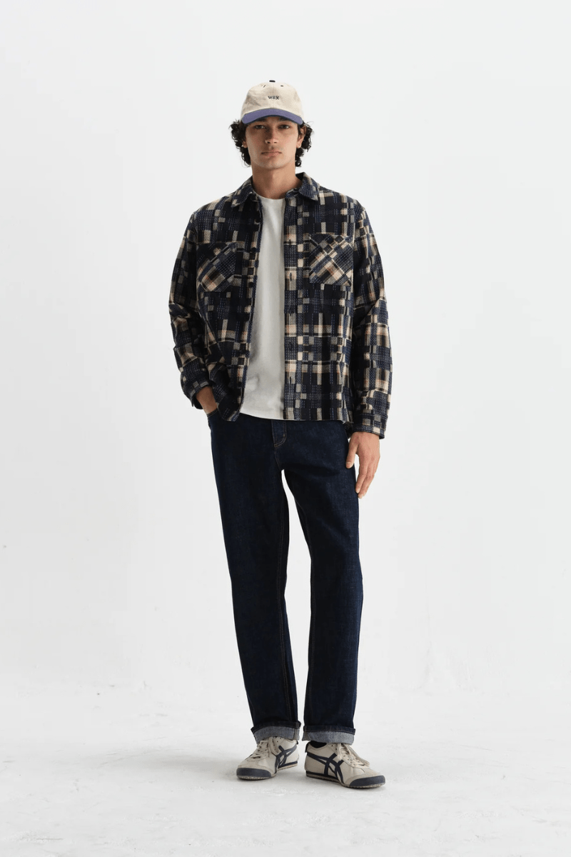 Shirts & Tops - Wax London - Whiting Overshirt in Glitch Check - Archery Close