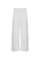 Pants - Beatrice B - Wide Leg Trouser with Turn - ups - Archery Close