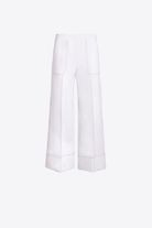 Pants - Vilagallo - Wide - Legged White Trousers - Archery Close