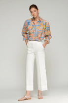 Pants - Vilagallo - Wide - Legged White Trousers - Archery Close