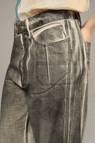 Jeans - Cotelac - Wide Printed Jeans - Archery Close