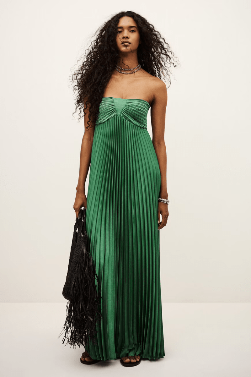 Ba&sh - Collar Dress Willow for Women - Green - Size XS Ba&sh - Collar Dress Willow for Women - Green - Size XS