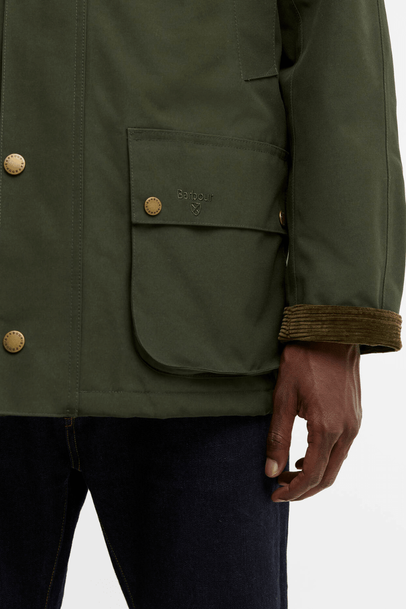 Outerwear - Barbour - Winter Ashby Waterproof Jacket in Sage - Archery Close