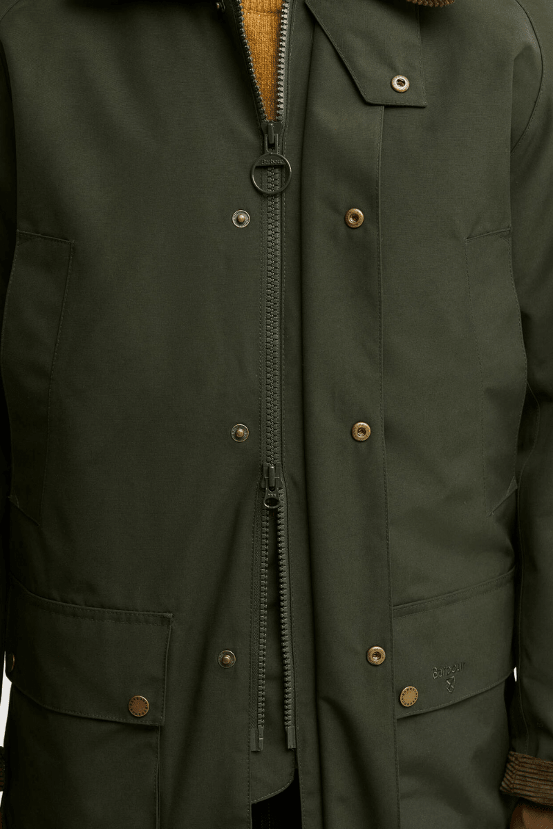 Outerwear - Barbour - Winter Ashby Waterproof Jacket in Sage - Archery Close