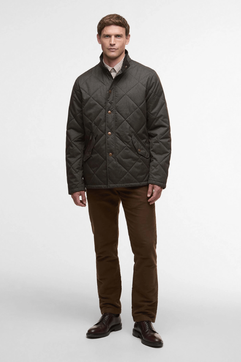Outerwear - Barbour - Winter Shoveler Quilted Jacket - Archery Close