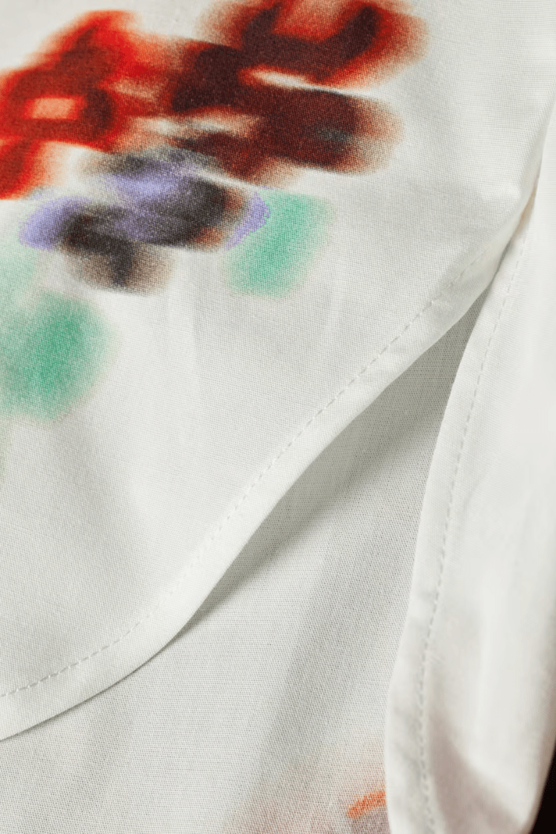 Shirts & Tops - Paul Smith - Women' White 'Hazy Floral' Cotton Shirt - Archery Close