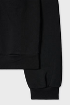Sweatshirts - Paul Smith - Women's Black Organic Cotton 'Swirl Heart' Embroidered Sweatshirt - Archery Close