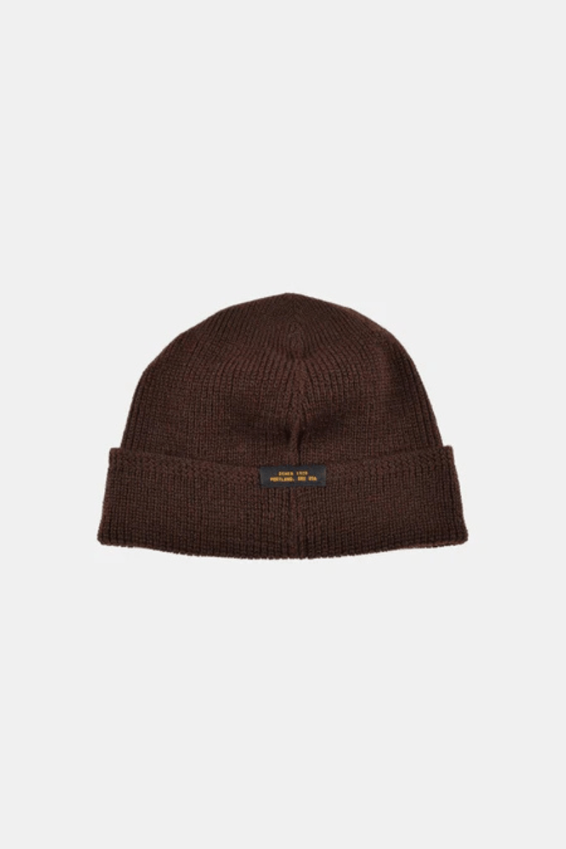 Hats - Dehen 1920 - Wool Knit Watch Cap - Brown - Archery Close