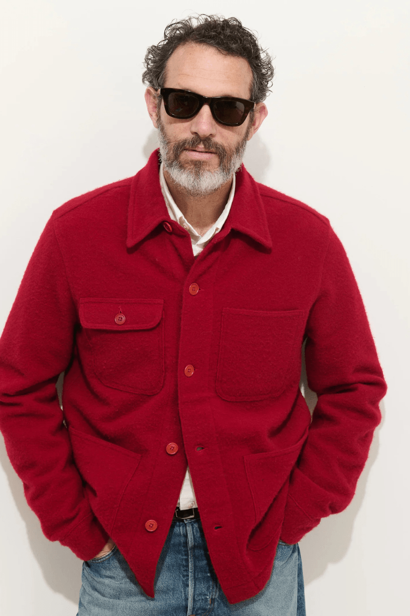 Outerwear - Alex Mill - Work Jacket In Merino Wool Knit - Archery Close