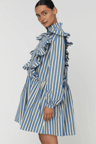 Dresses - Stella Nova - Yarn Dyed Striped Dress - Archery Close