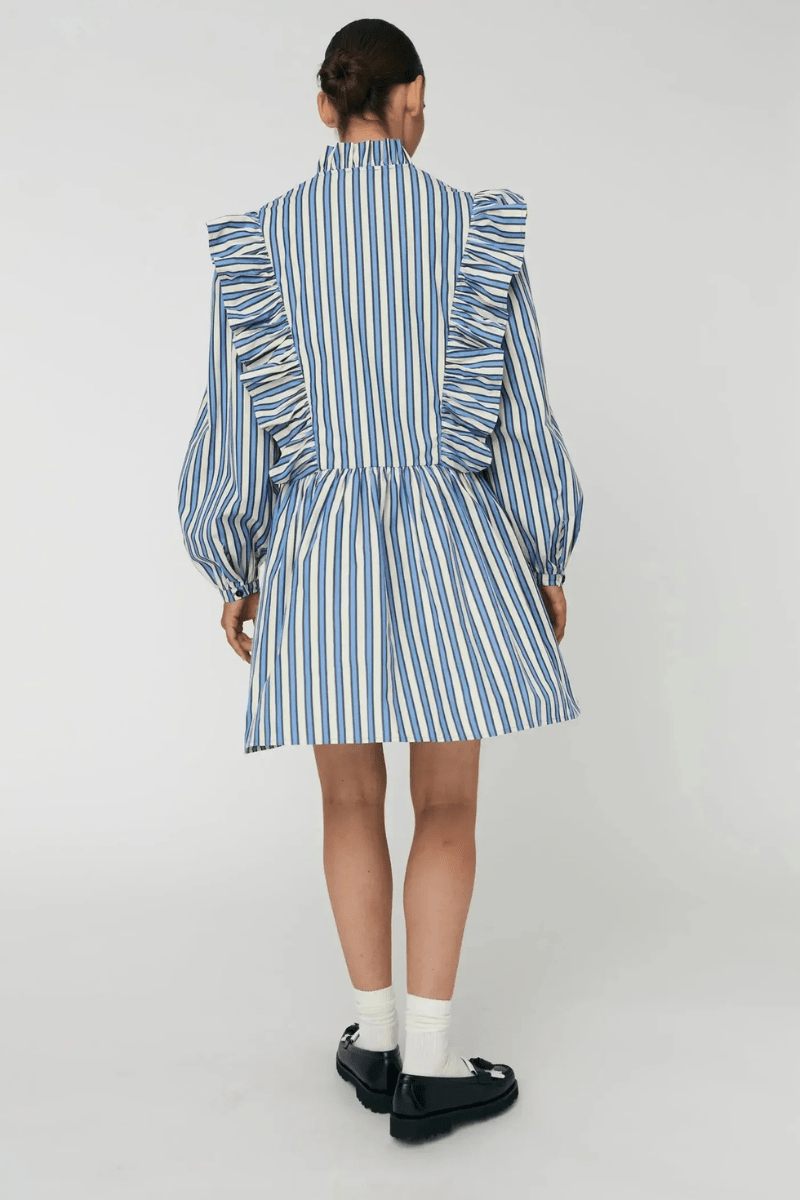 Dresses - Stella Nova - Yarn Dyed Striped Dress - Archery Close