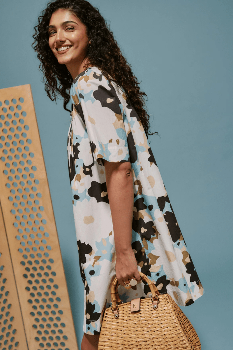 Dresses - Frances Valentine - Zoe Dress in Morning Dew - Archery Close