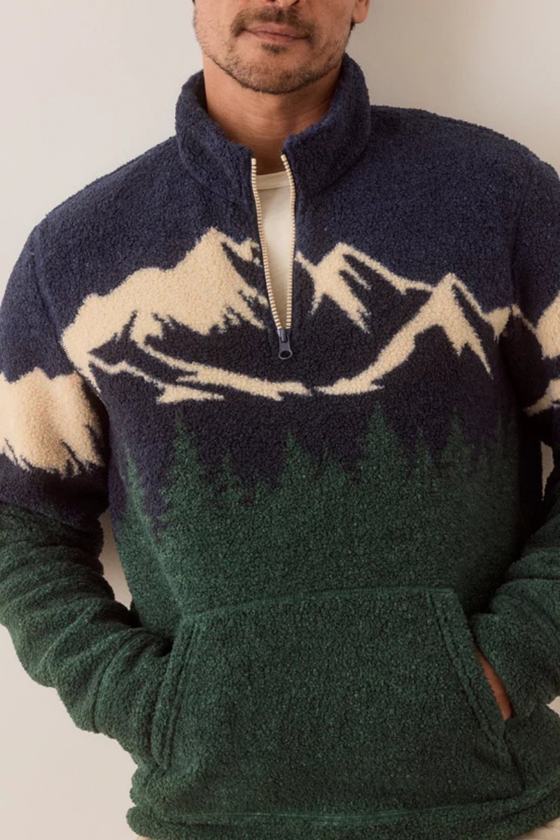 Archive Alpine Sherpa Pullover - Marine Layer - Archery Close