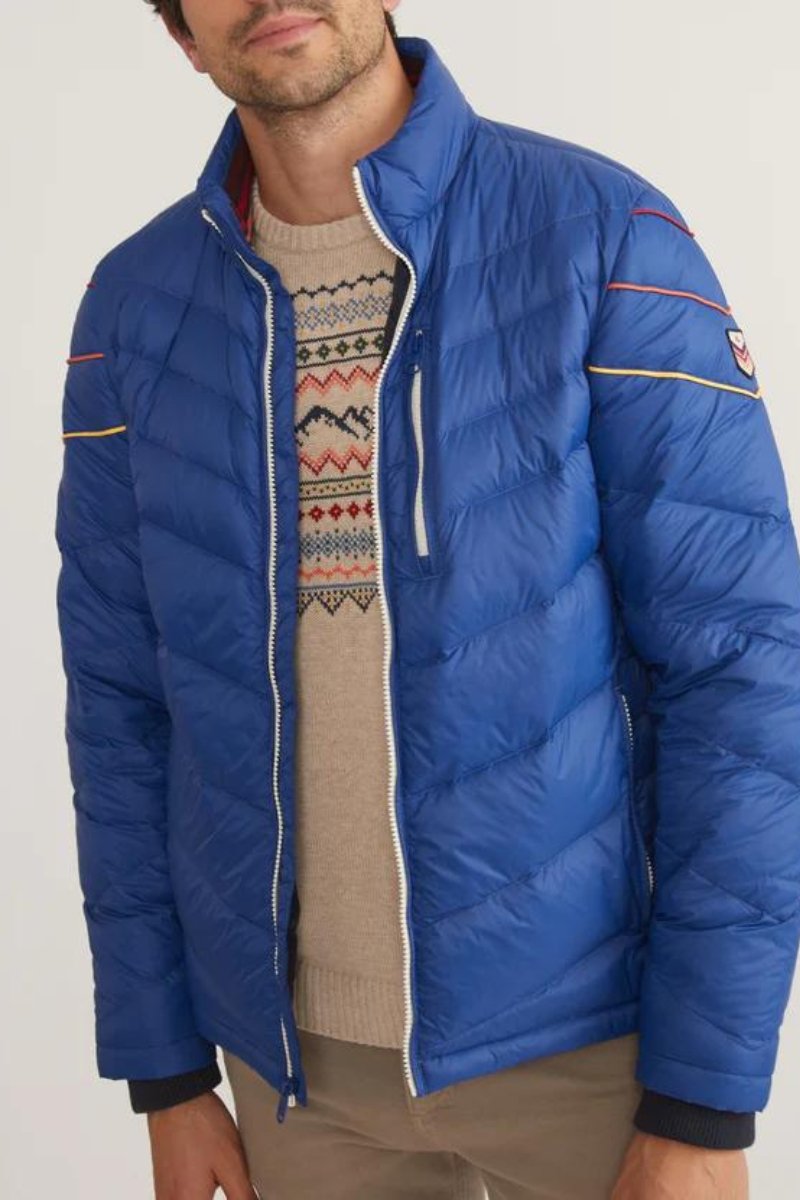 Archive Santiago Puffer Jacket - Marine Layer - Archery Close