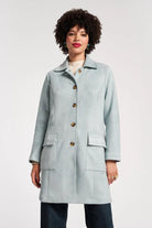 Barn Coat in Powder Blue - Frances Valentine - Archery Close