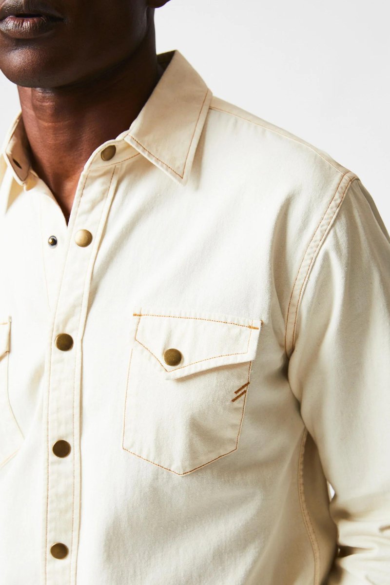 Billy Reid Shoals Twill Shirt - Archery Close Men's