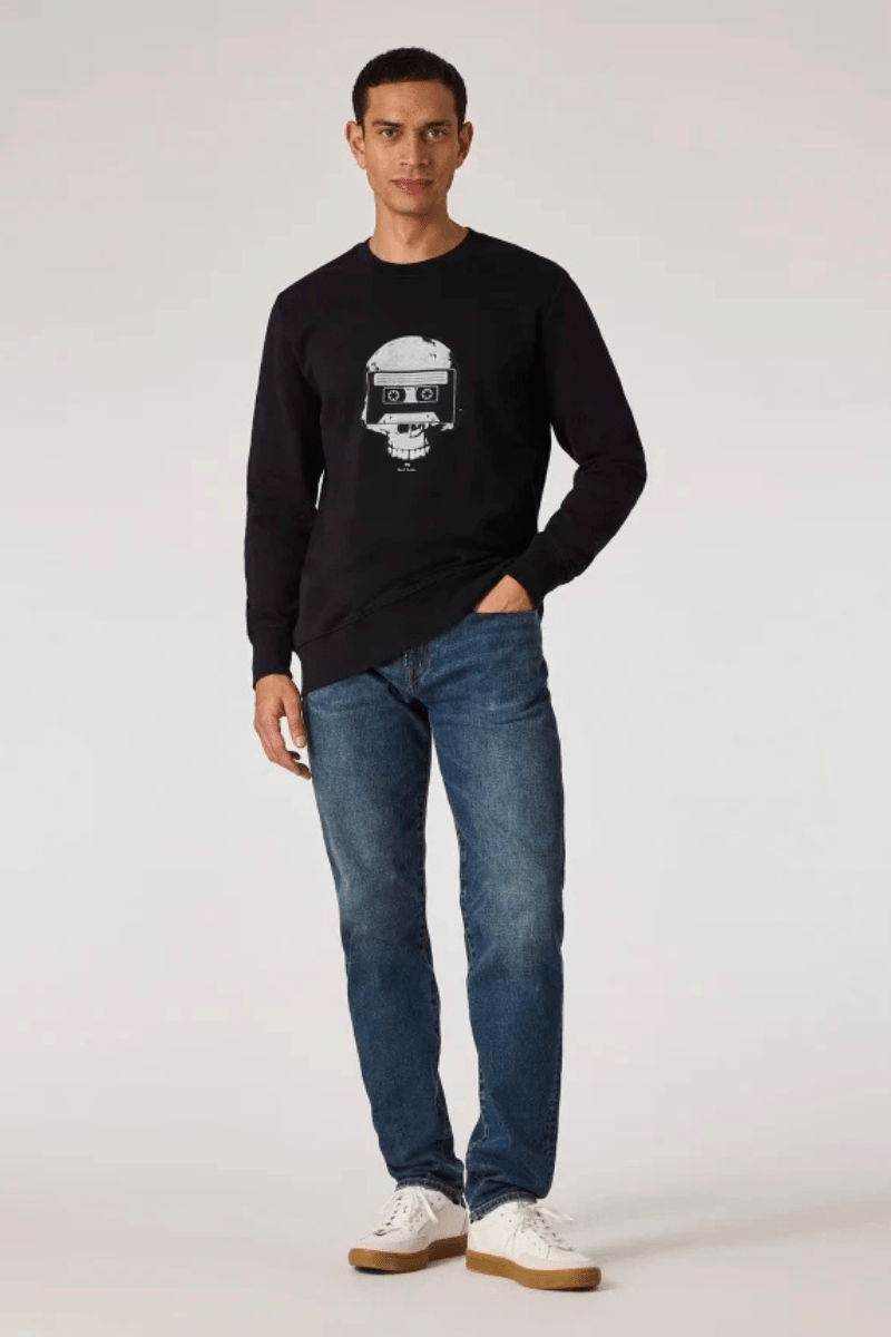 Black 'Skull Tape' Sweatshirt - Paul Smith - Archery Close
