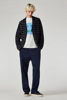 Black Wool - Mohair Stripe Cardigan - Paul Smith - Archery Close