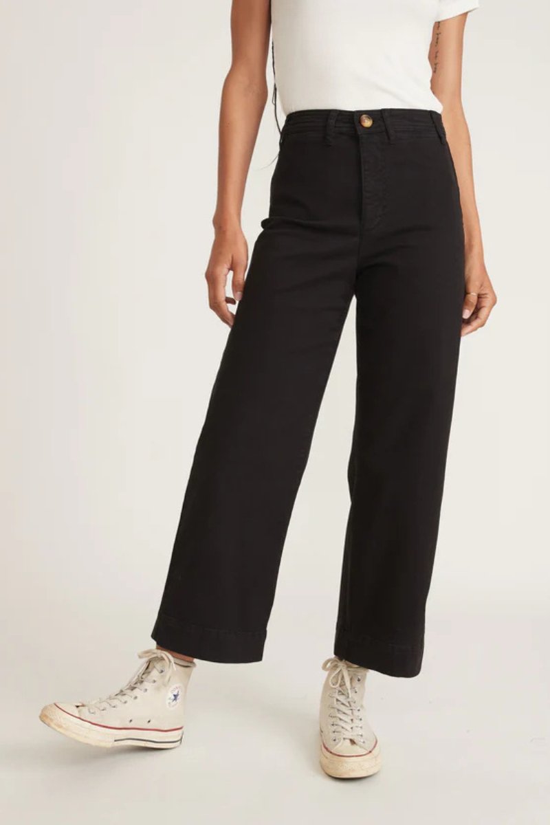 Bridget Wide Leg Crop Pant - Marine Layer - Archery Close