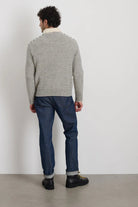 Carl Polo Sweater in Stripe - Alex Mill - Archery Close