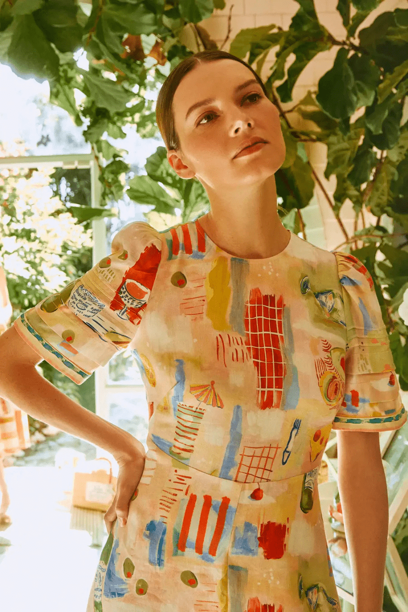 Casey Dress in Happy Hour - Hunter Bell - Archery Close