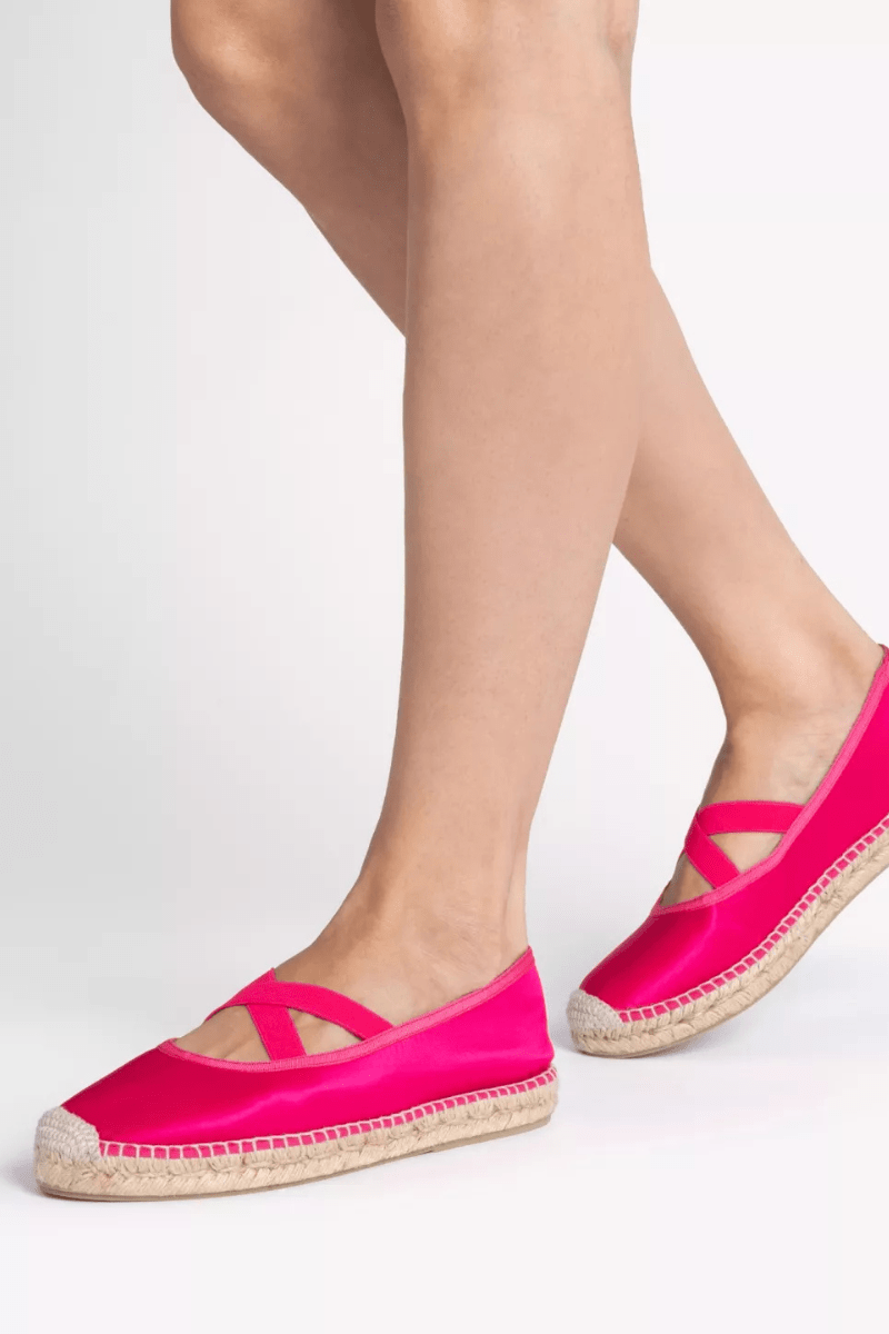 Chico Satin Espadrille in Peony - Penelope Chilvers - Archery Close