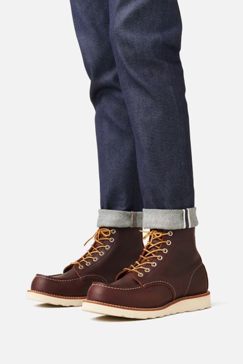 Classic Moc in Briar Oil - Slick Leather - Red Wing Shoes - Archery Close