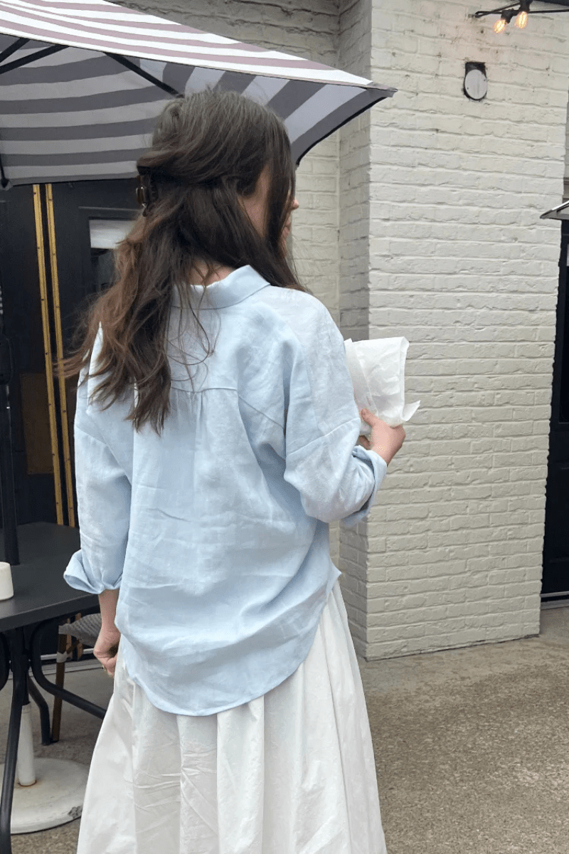 Closet Hero Shirt in Sky - Natalie Busby - Archery Close