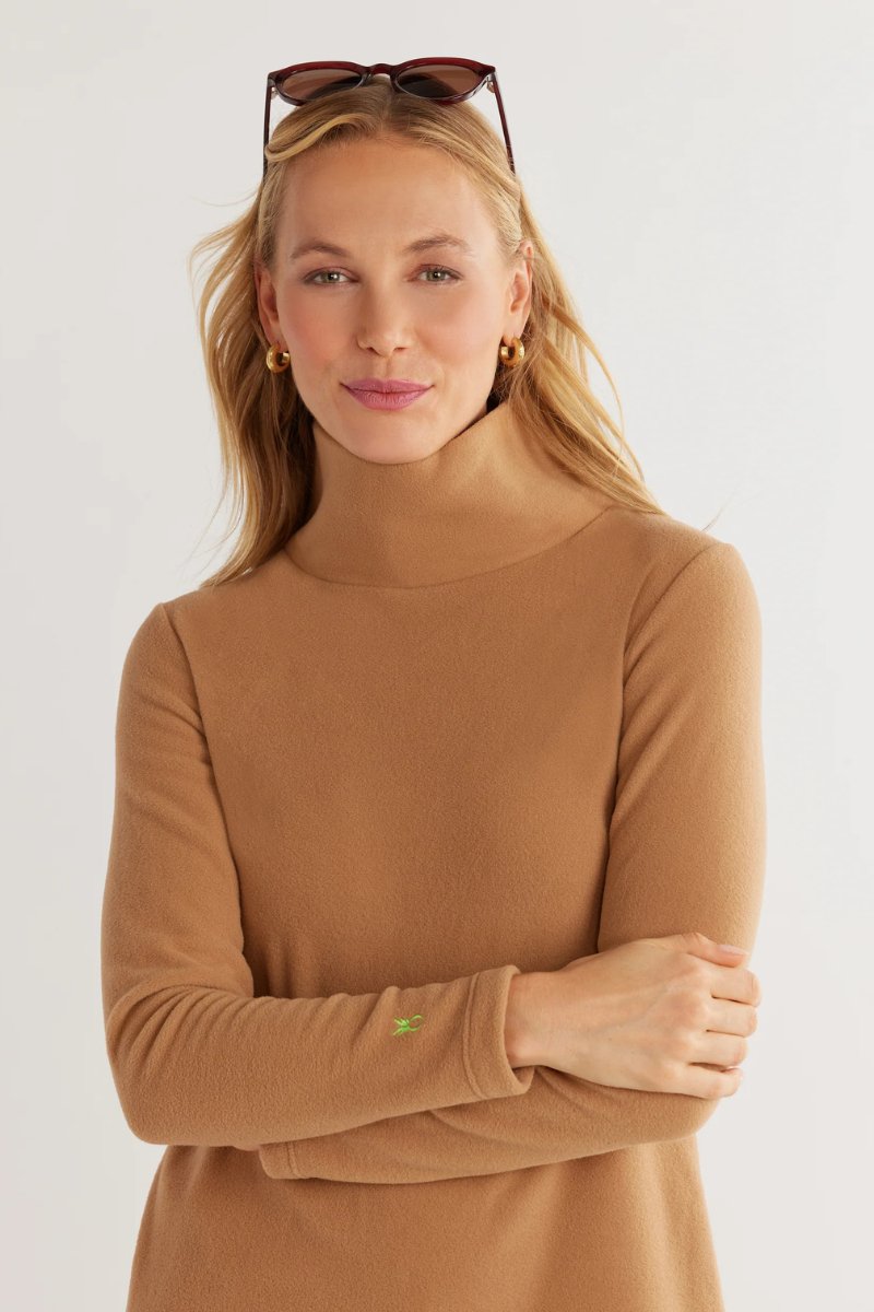 Cobble Hill Turtleneck in Camel - Dudley Stephens - Archery Close