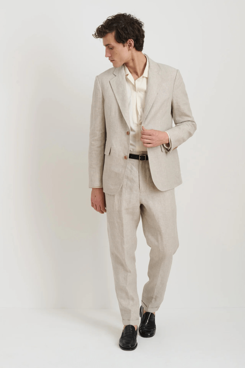 Cooper Blazer in Flex Linen - Alex Mill - Archery Close