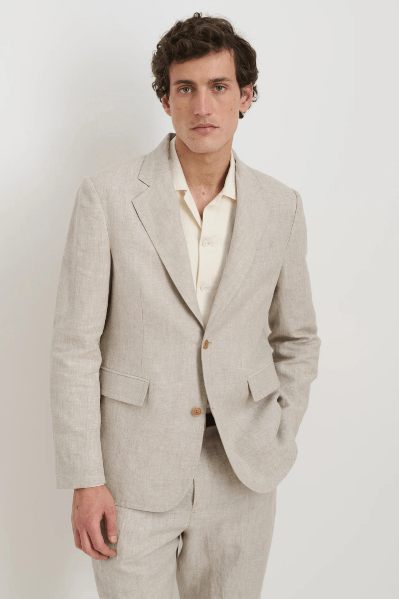 Cooper Blazer in Flex Linen - Alex Mill - Archery Close