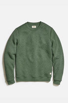 Corbet Quilted Crewneck - Marine Layer - Archery Close