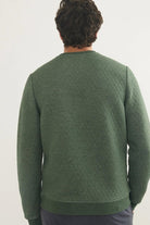 Corbet Quilted Crewneck - Marine Layer - Archery Close