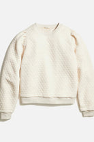 Corbet Quilted Puff Sleeve in Oat - Marine Layer - Archery Close