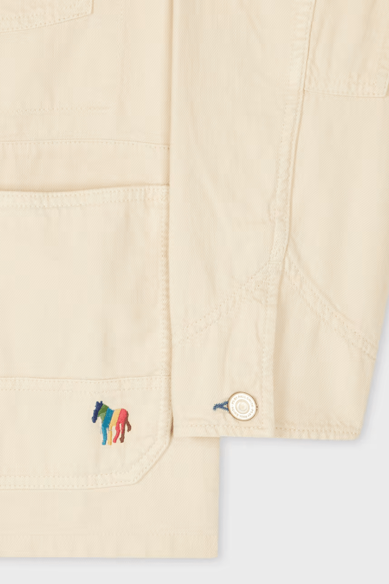 Cotton - Linen Broad Stripe Zebra Work Jacket - Paul Smith - Archery Close