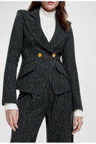 Crossover Blazer in Black Tweed - Smythe - Archery Close