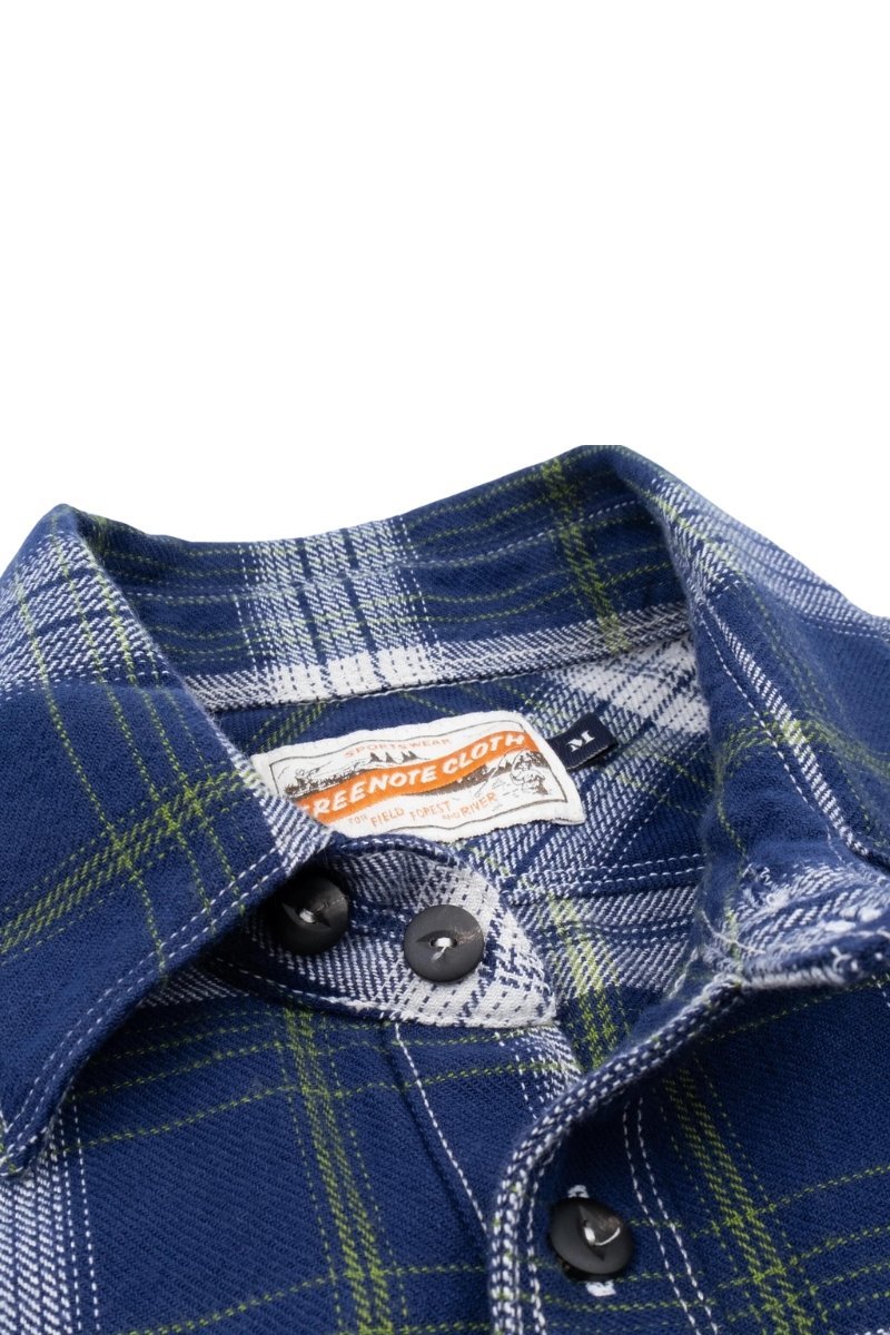 Currant Blue Wing Plaid - Freenote Cloth - Archery Close