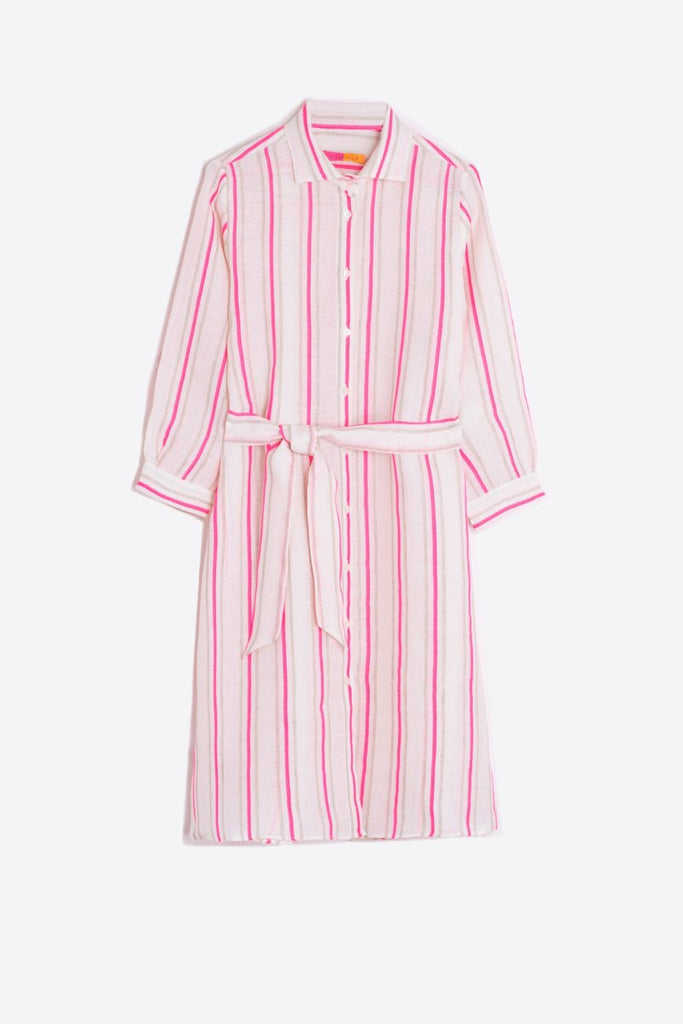 Dover dress in pink stripes - Vilagallo - Archery Close