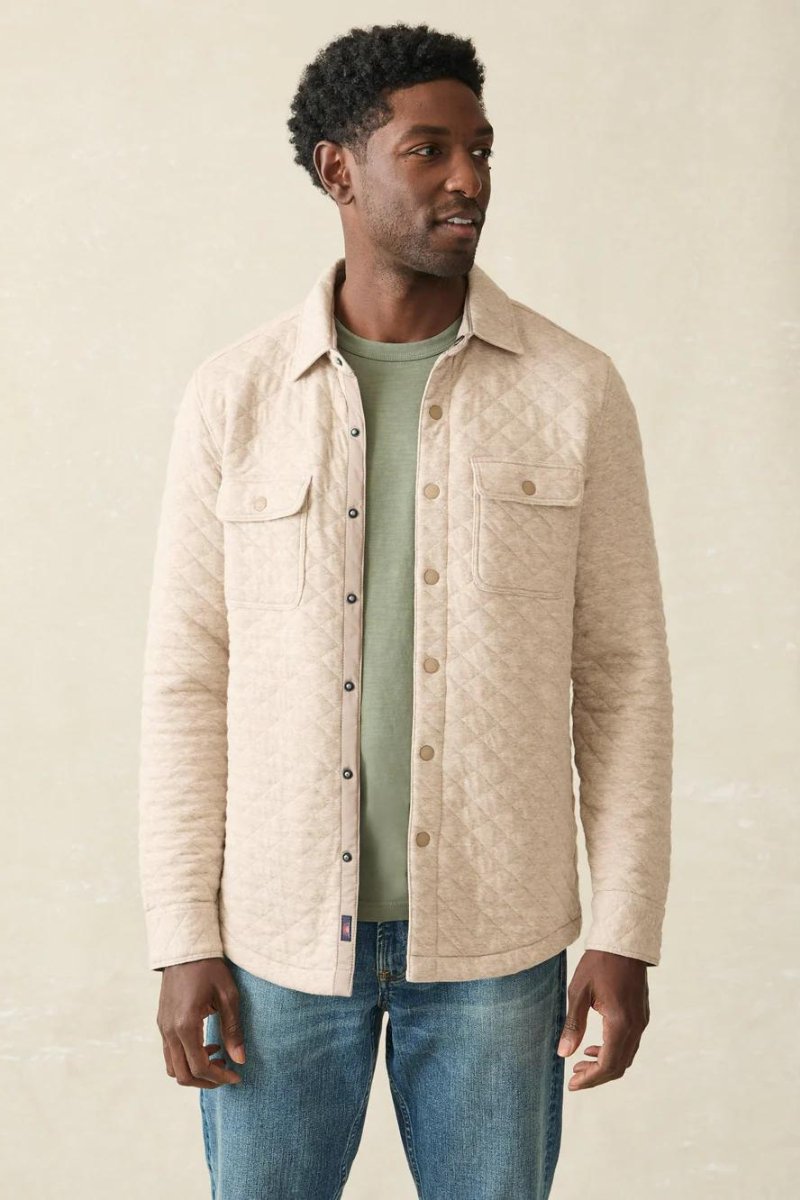 Epic Quilted Fleece CPO - Faherty Brand - Archery Close