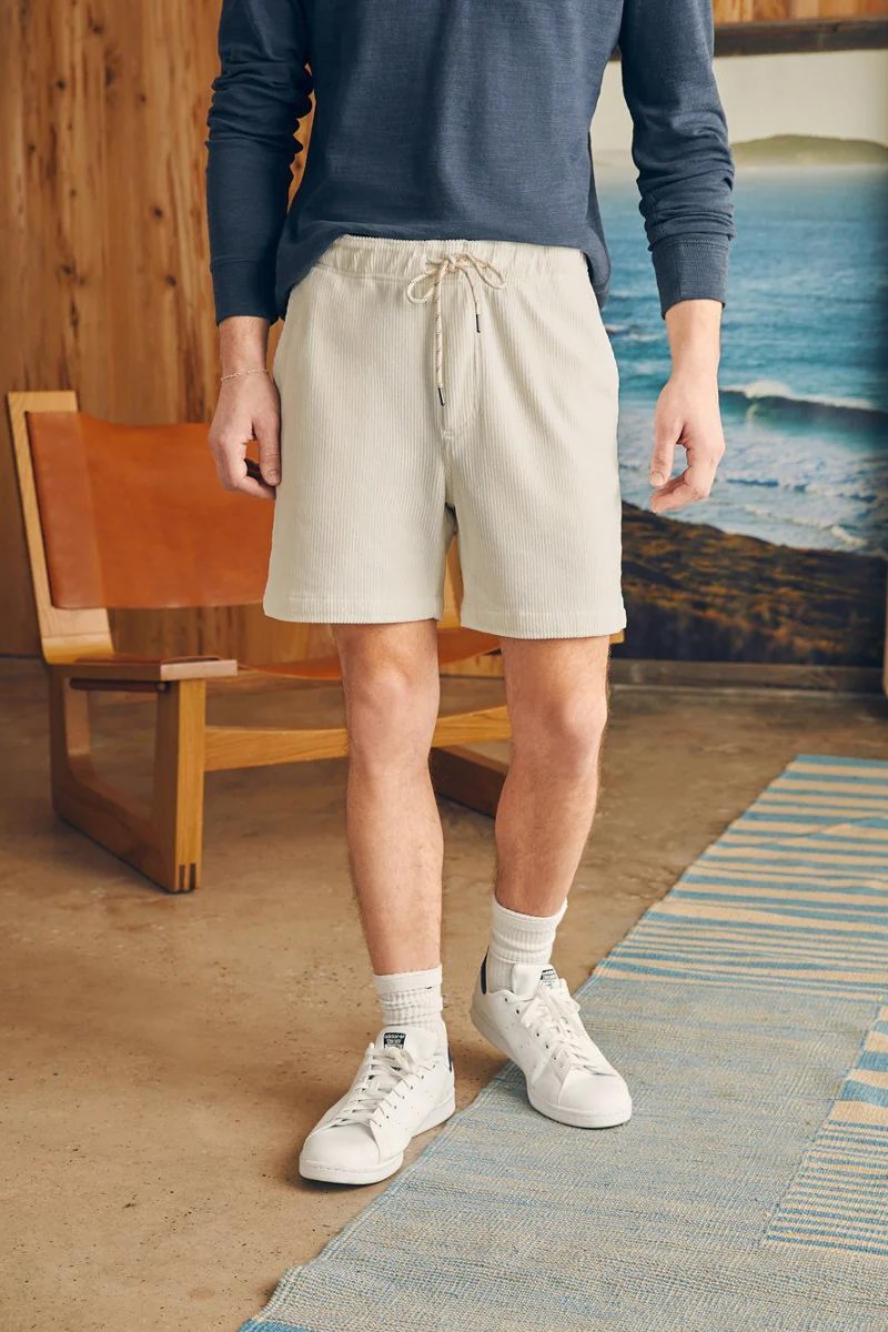 Essential Italian Knit Cord Short - Faherty Brand - Archery Close