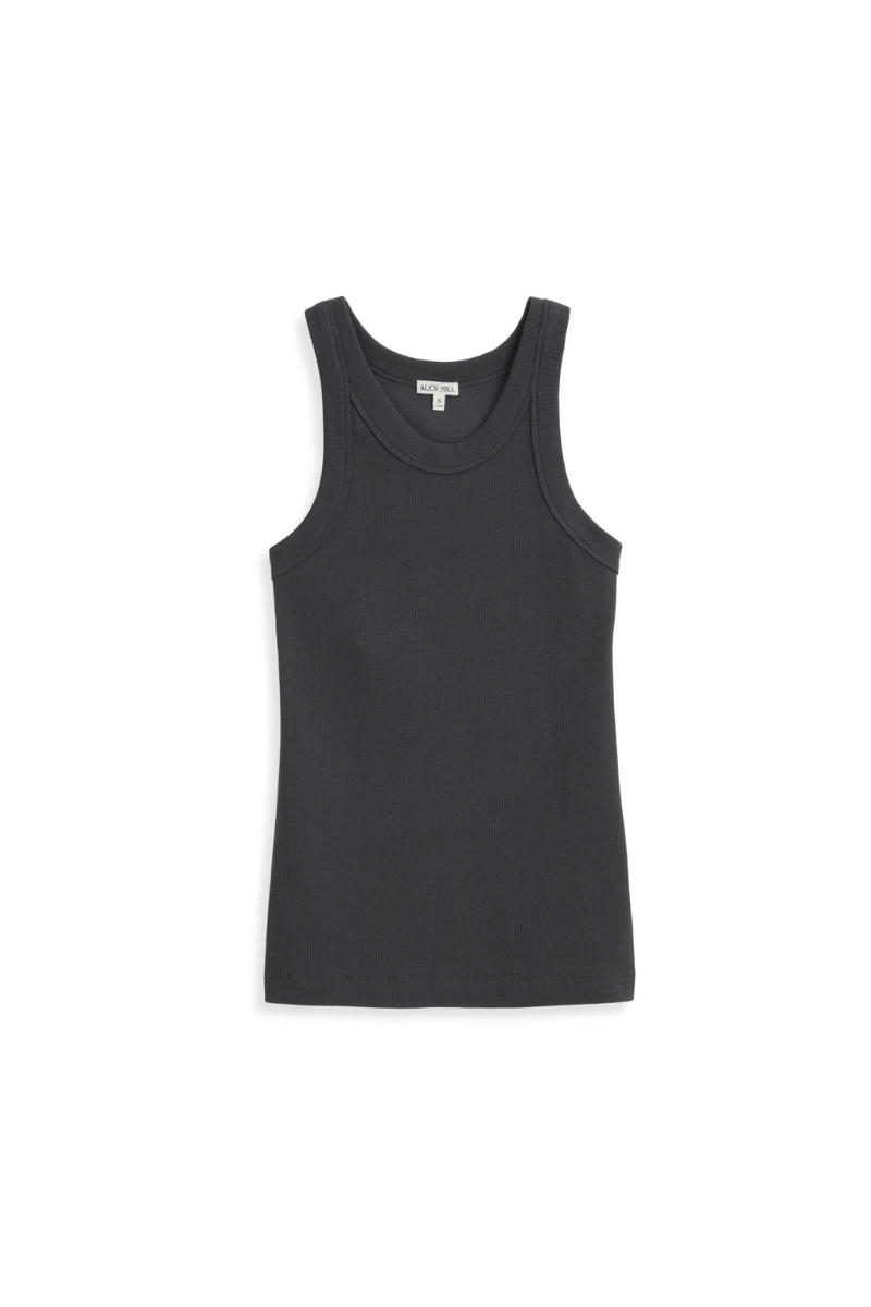Everyday Ribbed Tank in Pebble - Alex Mill - Archery Close