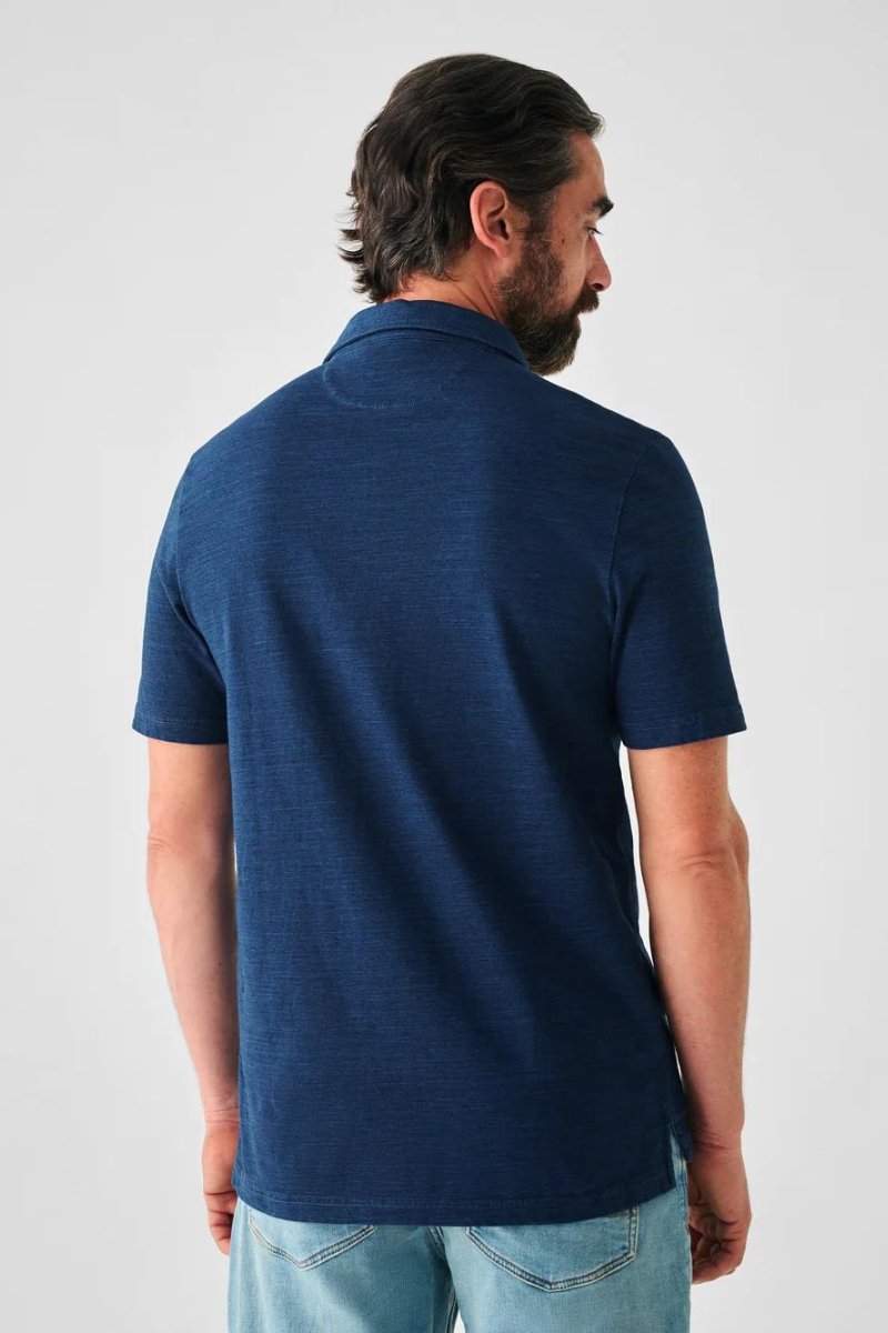 Faherty Brand SS Indigo Polo - Archery Close Men's