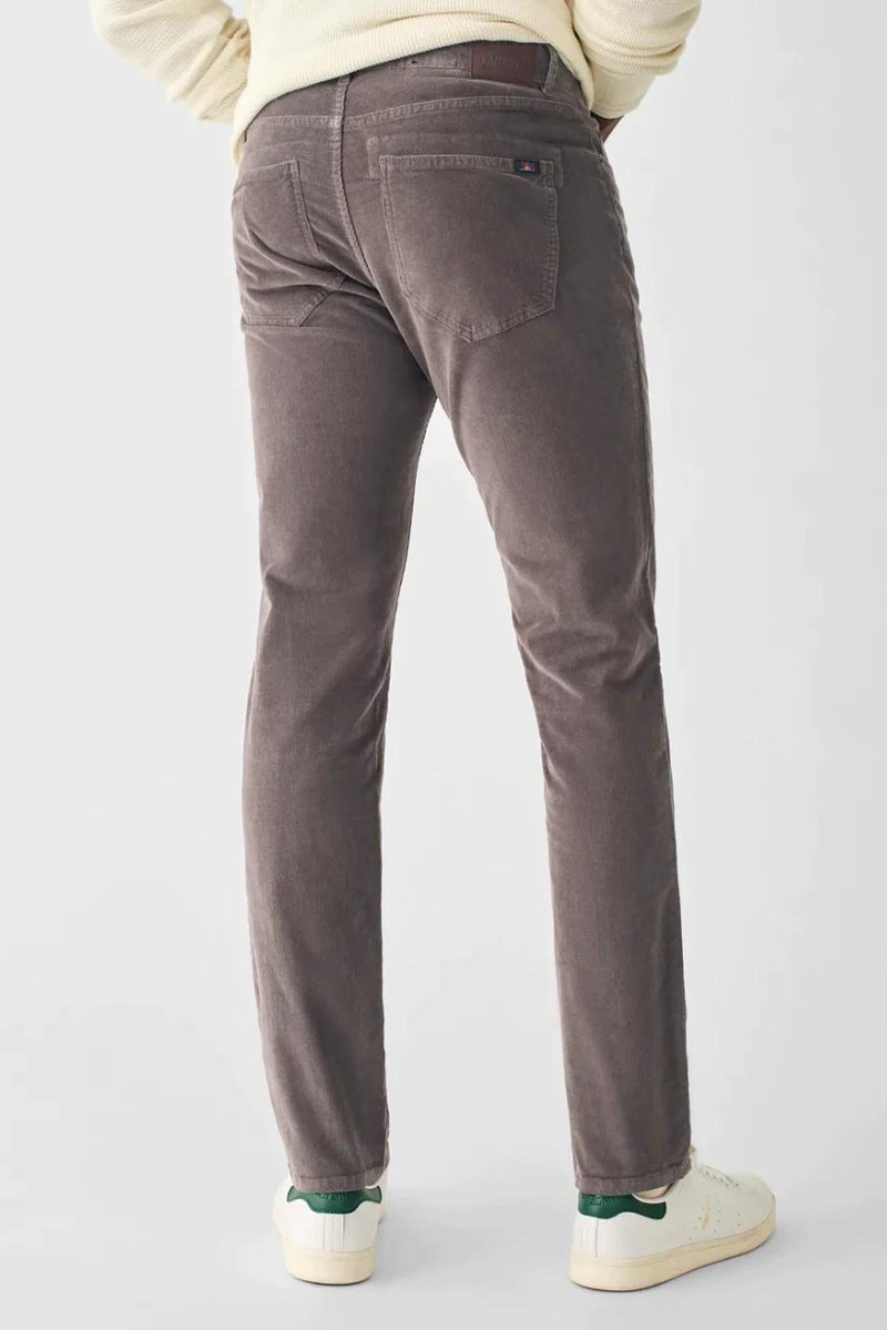 Faherty Brand Stretch Corduroy 5 Pocket - Rugged Grey - Archery Close Men's