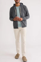 Fleece Stripe Full Zip - Marine Layer - Archery Close